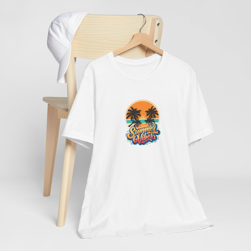 Summer Vibes Unisex Tee, Casual Summer T-Shirt, Vacation Outfit, Beach Day Apparel, Gift for Travelers