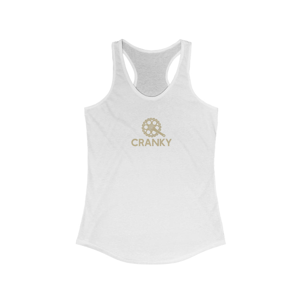 Cranky Women's Ideal Racerback Tank, Funny Workout Top, Humor Tee, Gift for Fitness Lovers, Casual Summer Wear