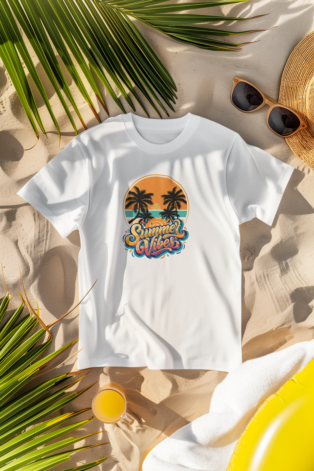 Summer Vibes Unisex Tee, Casual Summer T-Shirt, Vacation Outfit, Beach Day Apparel, Gift for Travelers